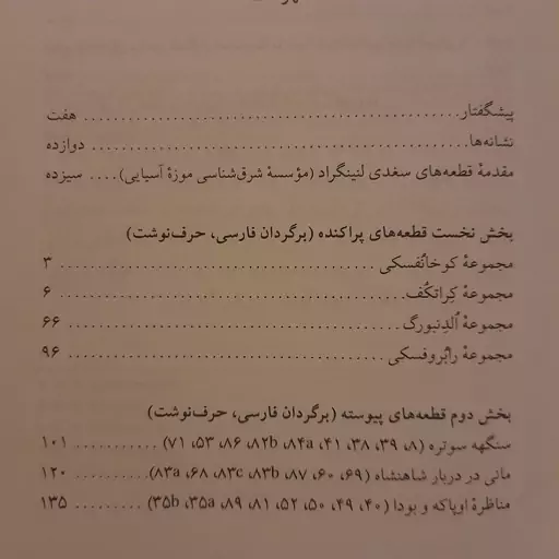 کتاب نامه خاتون ارگی و صدونوزده پاره نوشتار سغدی