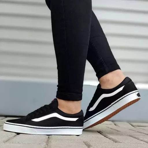 کفش کتونی ونس اولد اسکول vans old school مشکی سفید اسپرت