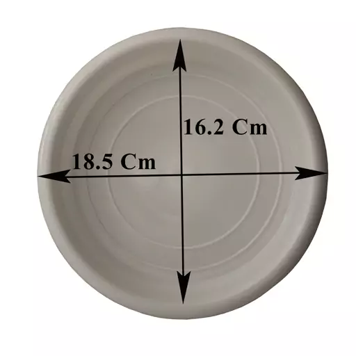 زیرگلدانی گرد پلاستیکی قطر 18.5سانتی- زیرگلدان گرد کد Yg19