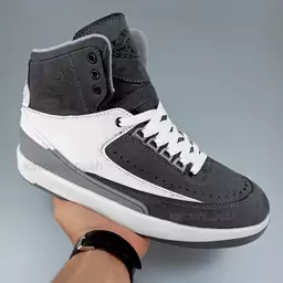 کفش جردن Nike Jordan 2 ساقدار مردانه  رنگ طوسی  41 تا 44 ( نایک جردن - جردن 2 - کفش ساقدار - کفش ایر جردن  ، نایک ) 