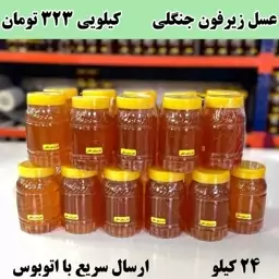 عسل زیرفون جنگلی عمده   (24کیلو در ظرف های یک کیلویی ) ارسال با اتوبوس 