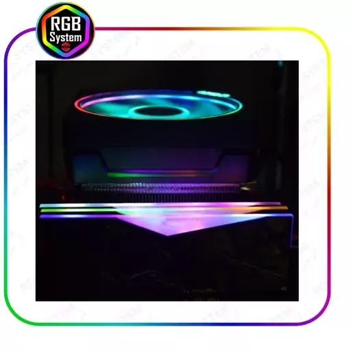 کاور رم خنک کننده وهیتسینک رم کامپیوتر رقص نور دار RGB نقره ای