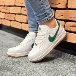 کتونی نایک ایرفورس (ست مردانه زنانه) nike air force رنگ سفید سبز کد 6223