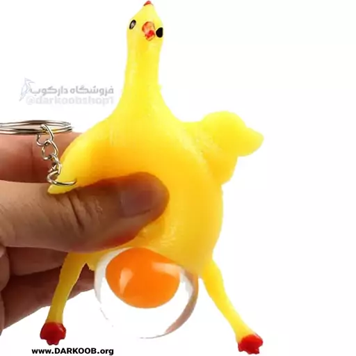 مرغ تخم گذار ضد استرس مدل Chicken Squishy