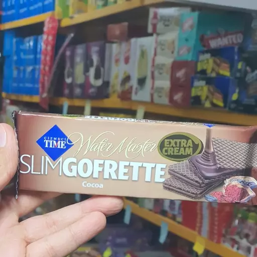 ویفر خارجی ،شکلاتی، بدون قند  SLIM GOFRETTE. TIME 