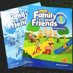 کتاب فمیلی اند فرندز 1 سایز رحلی ویرایش دوم  American Family and Friends 1 2nd