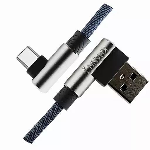 کابل شارژر 3 متری میکرو USB اندروید گیمینگ KHANN ( طوسی )