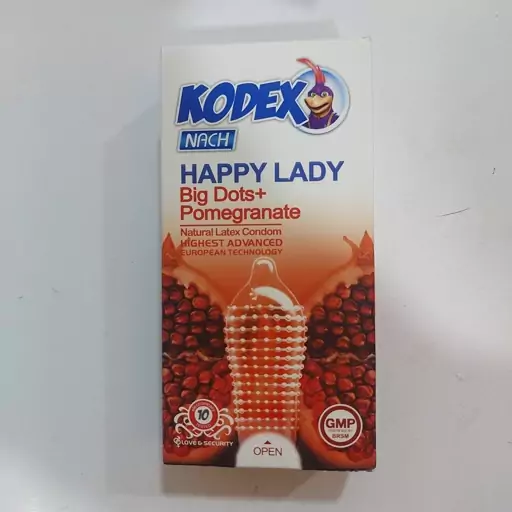 کاندوم کدکس مدل Happy Lady بسته 12 عددی