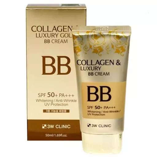 بی بی کرم کلاژن تری دبلیو کلینیک 3w Clinic Collagen  Luxury Gold Cream 50 ml