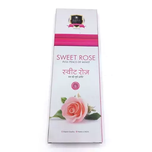 عود دستساز آلاکیک alaukik  مدل سویت رز ( رز شیرین ) Sweet Rose 100g کد 520176