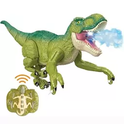 ربات اسباب بازی دایناسور کنترلی تیرکس Dinosaure T-REX دو رنگ سبز و قهوه ای