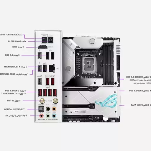 مادربرد راگ ایسوس مدل ASUS Motherboard ROG MAXIMUS Z690 FORMULA Stock