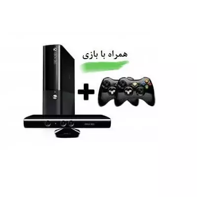 ایکس باکس 360 سوپر اسلیم دو دسته با بازی همراه با کینکت Xbox360 super slim ریفر جیتگ شده