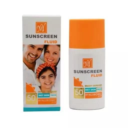 فلوئید ضد آفتاب بدون رنگ مای SPF50 مدل Hyaluronic Acid محافظ UVA ،UVB، ضد آب، ضد جوش، ضد پیری، مناسب انواع پوست حجم 50 م