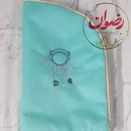 کیف لقمه پارچه ای گلدوزی شده رنگ آبی قابل سفارش با طرح های بالا به صورت عمده 