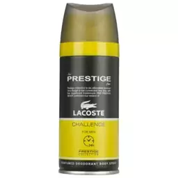 اسپری خوشبو کننده بدن مردانه پرستیژ مدل Lacoste Challenge حجم 150 میلی لیتر