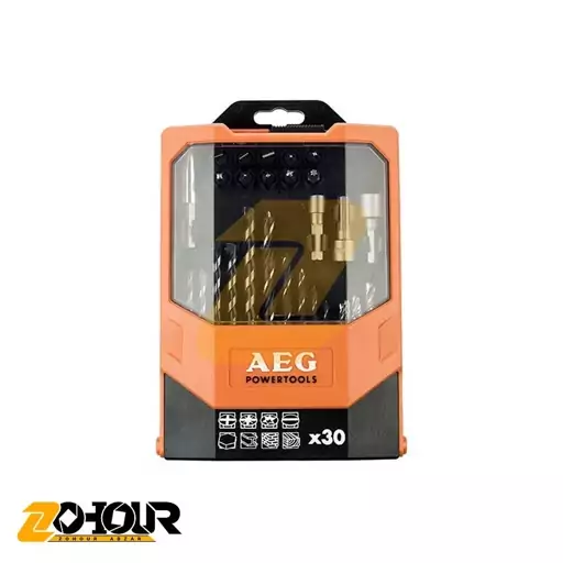 مجموعه 30 عددی سری پیچ گوشتی و مته آاگ مدل AEG 430410