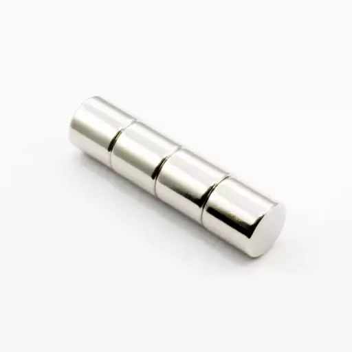 آهن ربا مدل نئودیمیوم استوانه D10x10mm بسته 4عددی