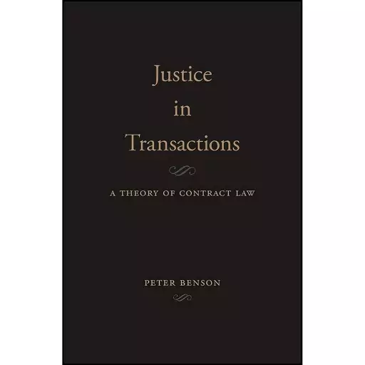 کتاب Justice in Transactions اثر Peter Benson انتشارات تازه ها