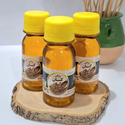 روغن تخم کتان خالص 60 سی سی