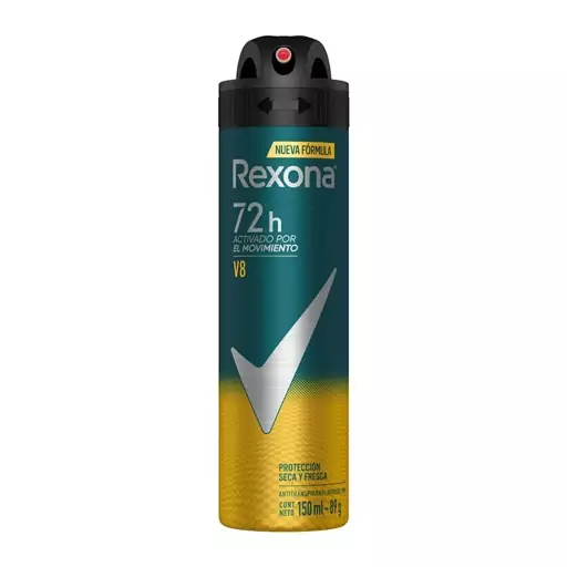 اسپری رکسونا 72 ساعته اورجینال rexona  v8  حجم 200 میلی لیتر مناسب آقایان 