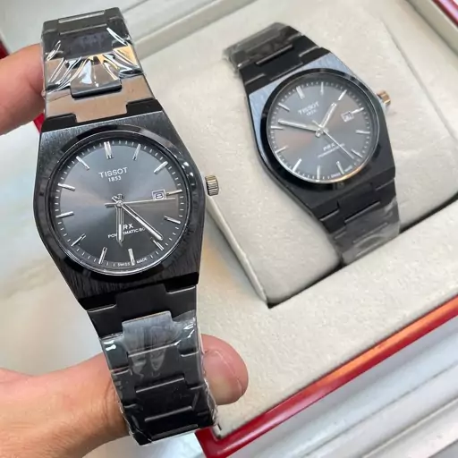 ساعت مچی مردانه تیسوت tissot prx  رنگبندی کامل شارژ شد با جعبه و باتری یدکی و ارسال رایگان 