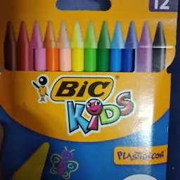 مداد شمعی 12 رنگ مارک بیک BiC 