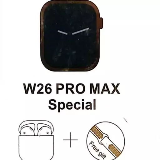 ساعت هوشمند مدل W26 Pro Max به همراه هدفون بلوتوثی