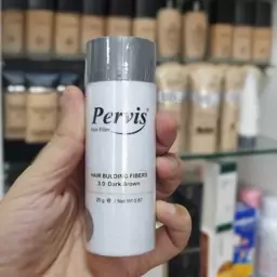 پودر پرپشت کننده مو pervis قهوه ای تیره 3