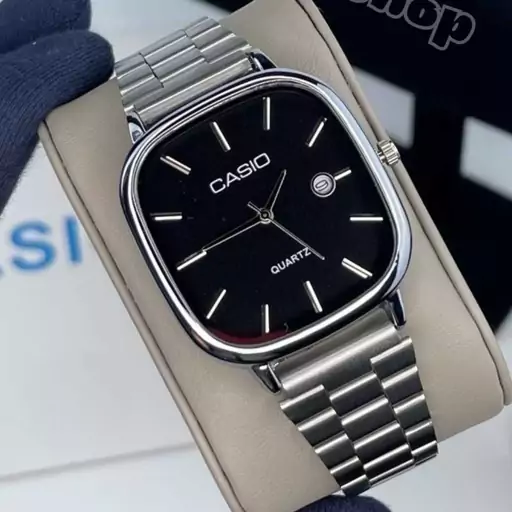 ساعت مچی مردانه بند استیل کلاسیک کاسیو دارای 6 ماه گارانتی موتورCasio