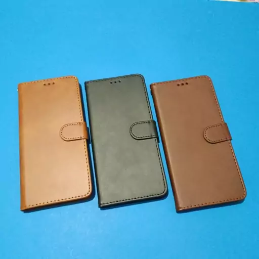 کیف کلاسوری چرمی مگنتی محافظ لنز دار مناسب برای گوشی موبایل شیائومی Redmi note13pro 4g