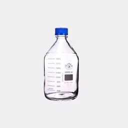 بطری درب پیچ دار برند simax حجم 2000ml قابل اتوکلاو