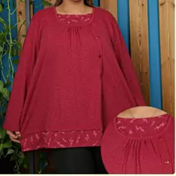 تونیک xxxxl  سایز بزرگ آستین بلند تا سایز 62