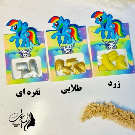 ناخن مصنوعی اکلیلی دخترانه بسته ده عددی