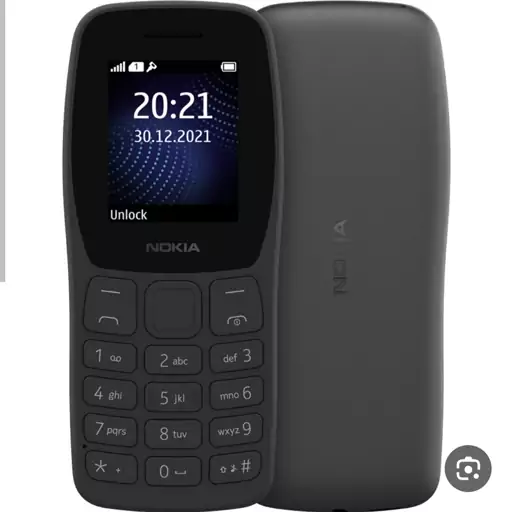 گوشی نوکیا مدل (2022) Nokia 105 mobile phone رنگ مشکی پلمپ آکبند  ریجستری شده با کد فعالسازی ارسال رایگان