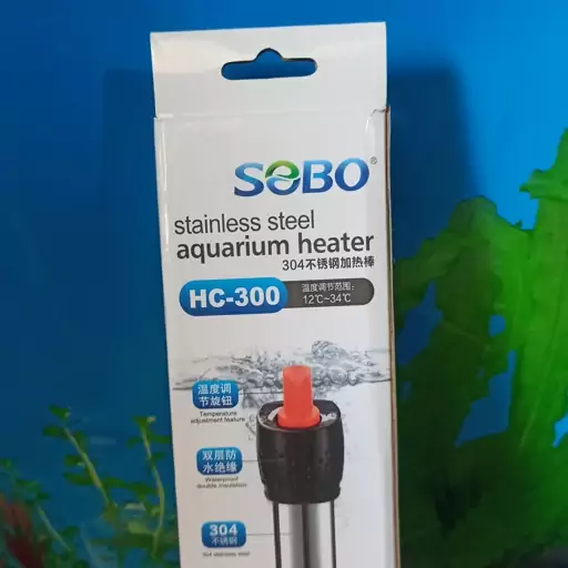 بخاری آکواریوم استیل سوبو HC-300W