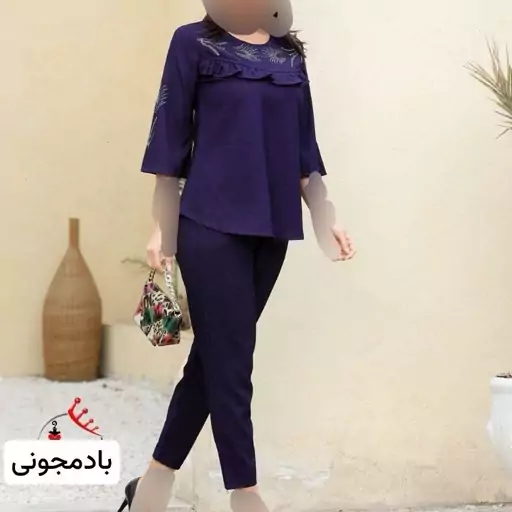 تونیک و شلوار زنانه نگین کار شده 