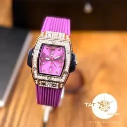 ساعت مچی زنانه هابلوت گارانتی جعبه ارسال رایگان رنگبندی Hublot