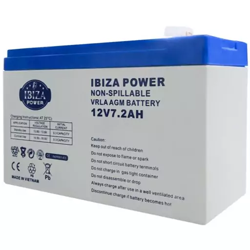 باتری 12 ولت Ibiza 7200mAh