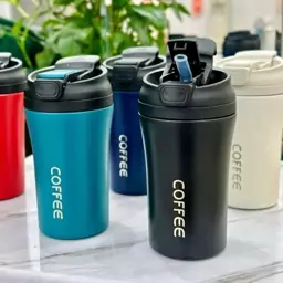 تراول ماگ کافی coffee دوقفله نی دار حجم380