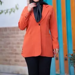 کت زنانه اسپرت بغل دکمه مازراتی