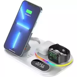 شارژر وایرلس 4 کاره Wireless Charging Station Dock 4 in 1 Model A06