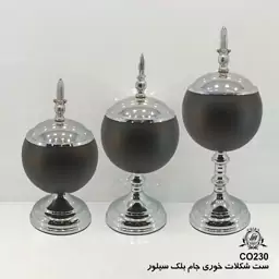 ست شکلات خوری وزرا مدل جام بلک سیلور