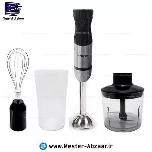 گوشت کوب برقی 4 کاره نوا اصلی 500 وات واقعی ( همزن خردکن مخلوط کن و...) مدل NOVA NHB-2170