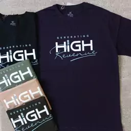 تیشرت نخی مردانه HIGH