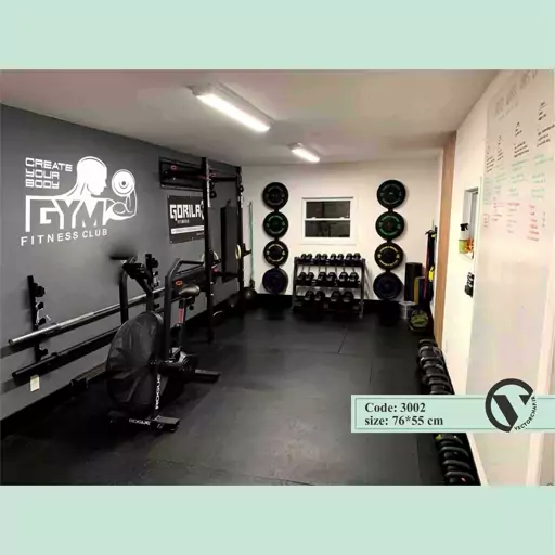 استیکر و برچسب دیواری ورزشی سالن و باشگاه بدنسازی GYM Sticker  برچسب (پشت چسبدار، ضد آب) همراه با سلفون برای نصب  