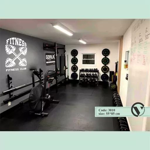 استیکر و برچسب ورزشی سالن و باشگاه بدنسازی GYM Sticker  (پشت چسبدار، ضد آب) همراه با سلفون برای نصب 