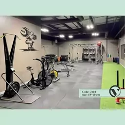 استیکر و برچسب دیواری سالن و باشگاه بدنسازی GYM Sticker  برچسب (پشت چسبدار، ضد آب) همراه با سلفون برای نصب  