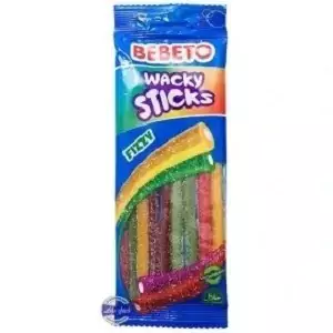 پاستیل رشته ای ببتو  WACKY STICKS (میکس ) 75 گرم 