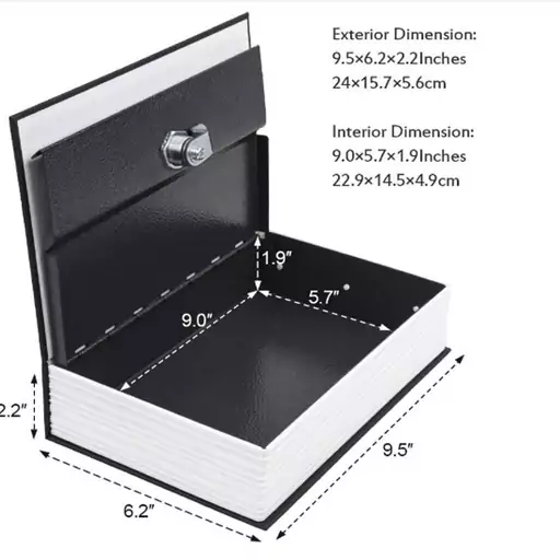 گاوصندوق کتاب با قفل کلید مدل KYODOLED